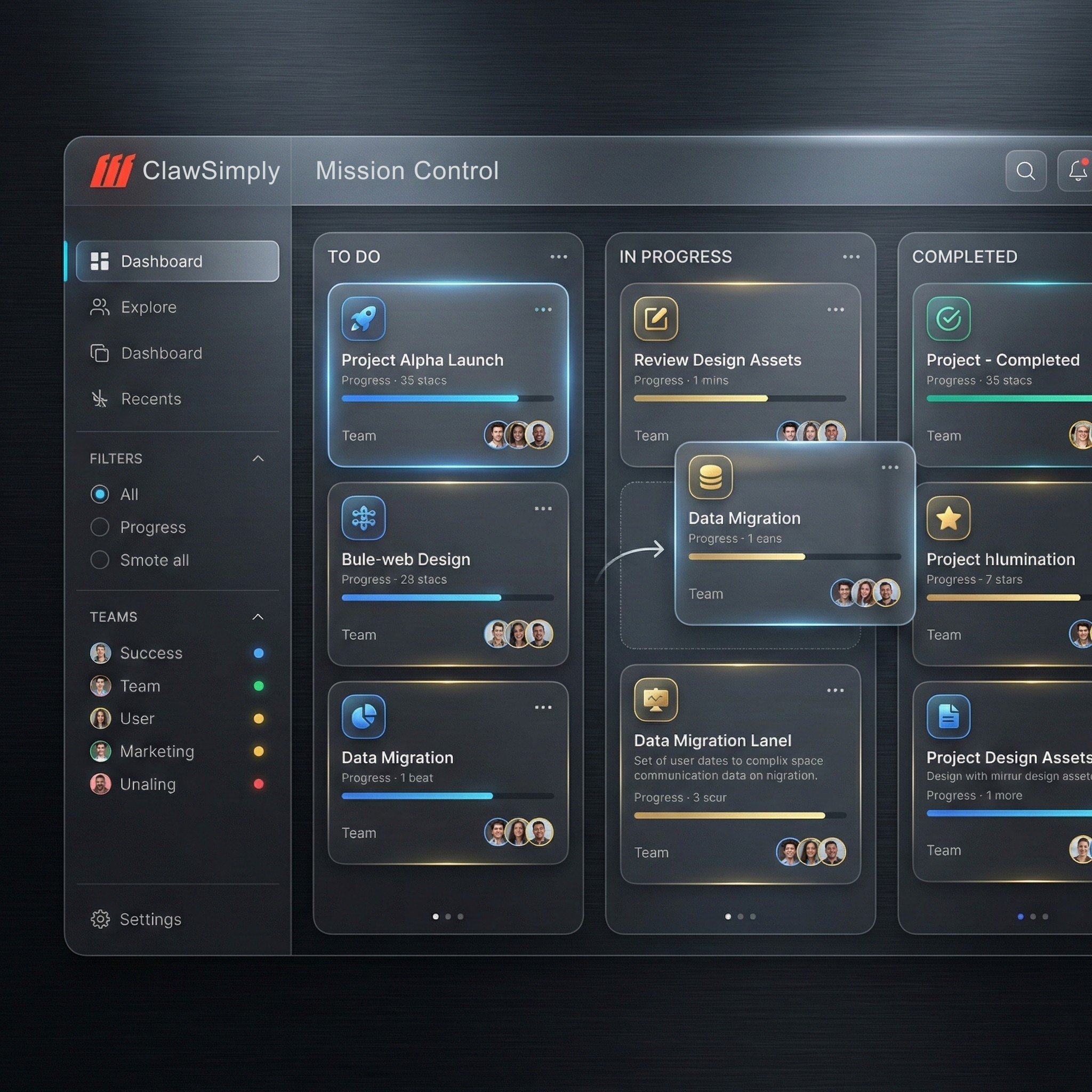 Kanban Mission Board